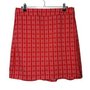 RipSkirt Hawaii Wrap Skirt size Medium Length 2 Red Orange Floral Beach Coastal
